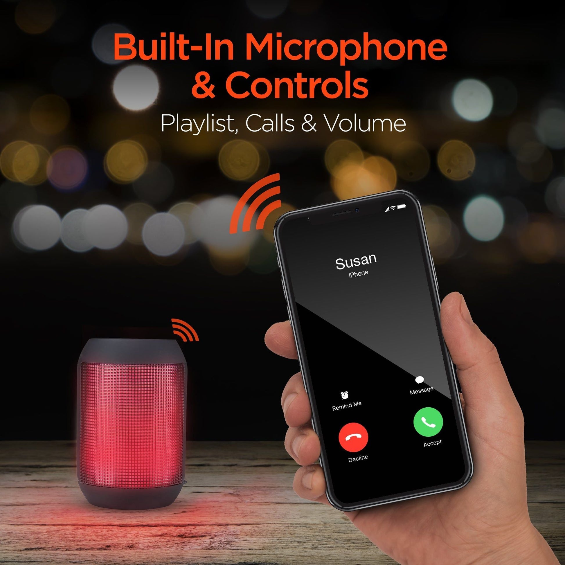 HyperGear Rave Mini Wireless LED Speaker New Era Fashion LLc