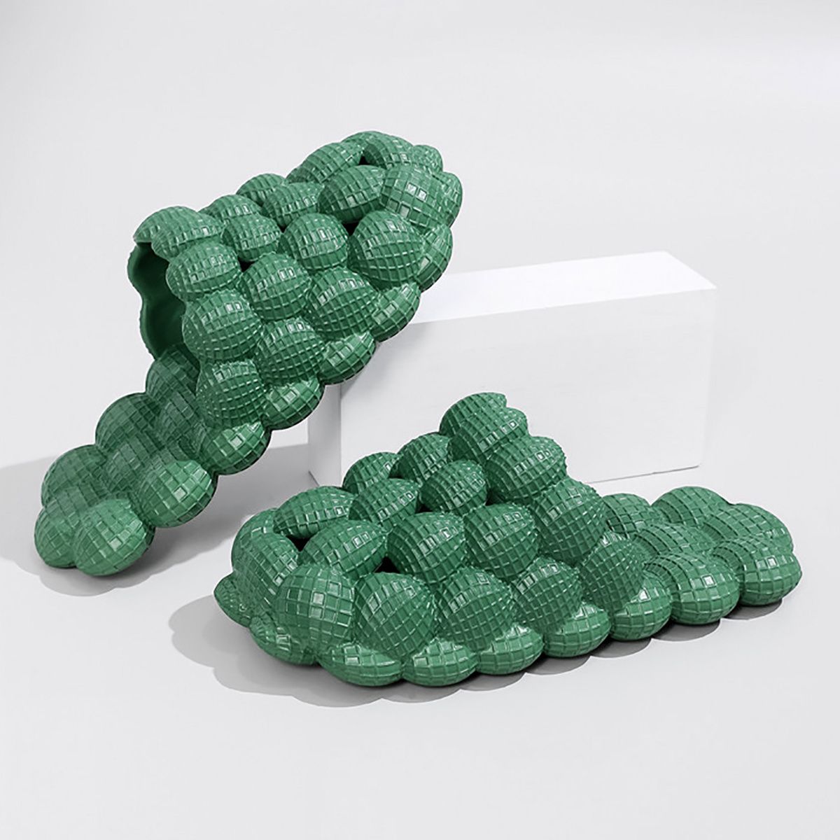 Women's Solid Ultra Cushioned Bubble Slides; Bubble Slippers New Era Fashion LLc