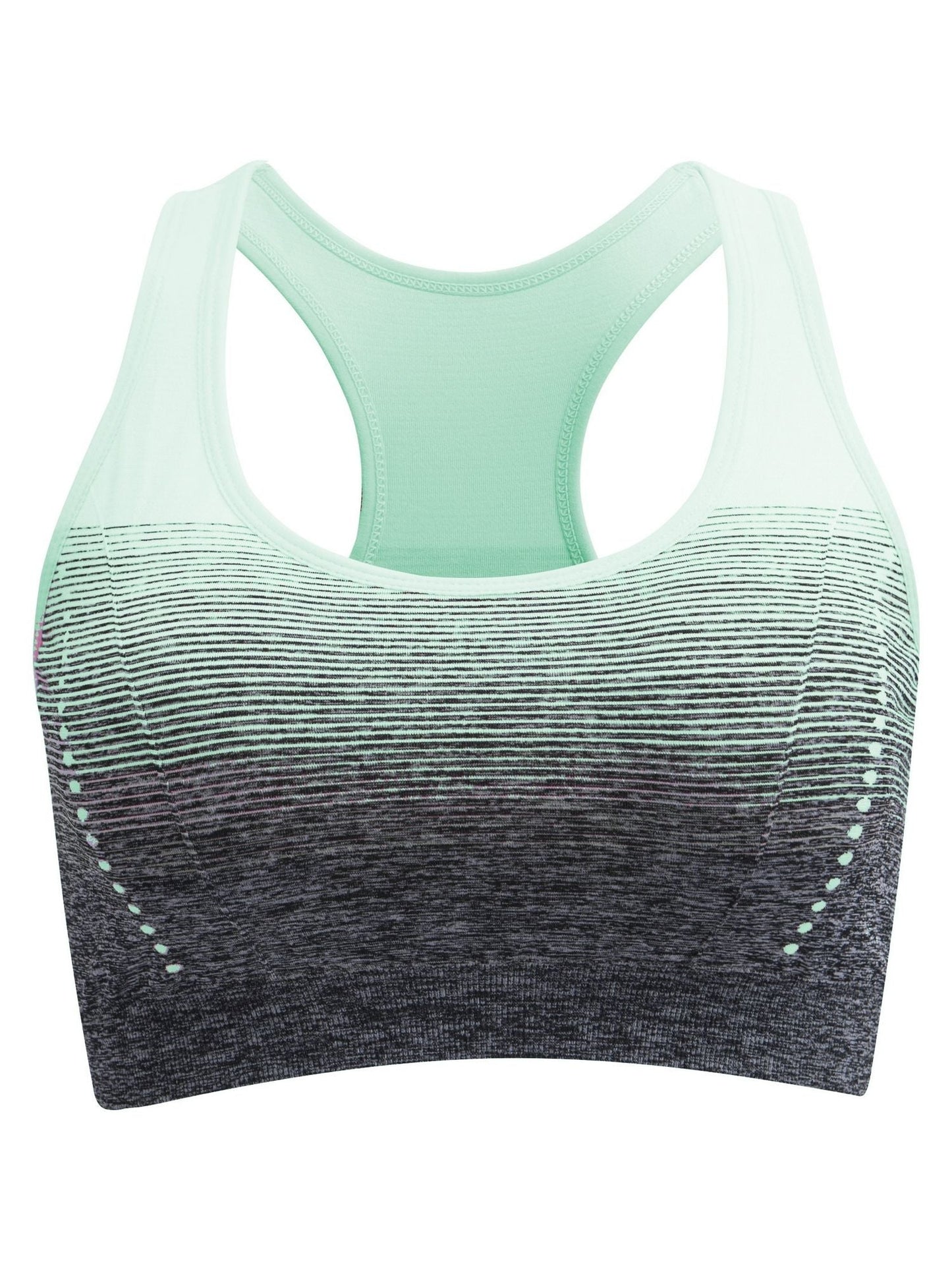 1pc/2pcs/3pcsMedium Support Two Tone Racer Back Sports Bra, Fitness Workout Running Yoga Bra New Era Fashion LLc