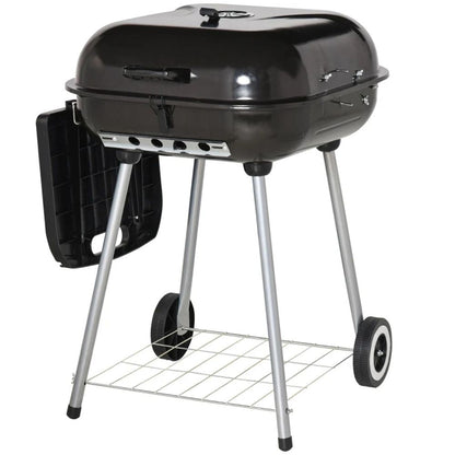 Charcoal barbecue grill, backyard picnic cookware, black New Era Fashion LLc