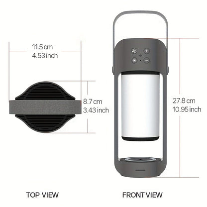 Portable Wireless Flame LED Speaker With Wireless Charger; Speaker With 10 Hours Working Time; 10W Speaker BT 4.2 Version; Mega Bass Sound Quality For Indoor And Outdoor New Era Fashion LLc