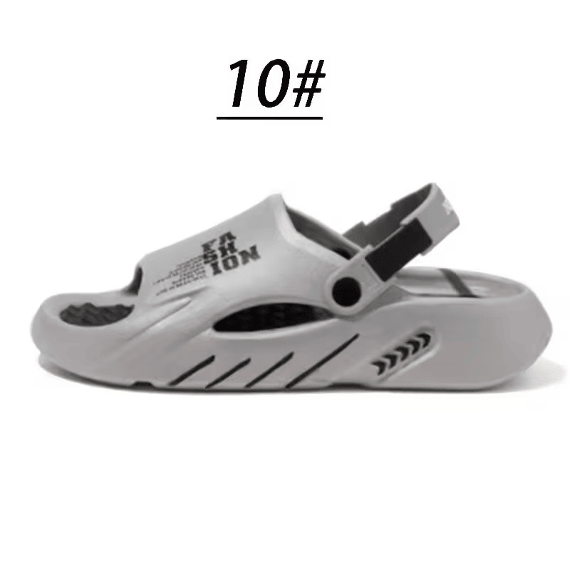 Platform Men's EVA Clog Slippers, Trendy Hole Design Mule Slides with Back Strap, Cushioned Elevated Casual Shoes for Summer, Streetwear, Indoor, Outdoor New Era Fashion LLc