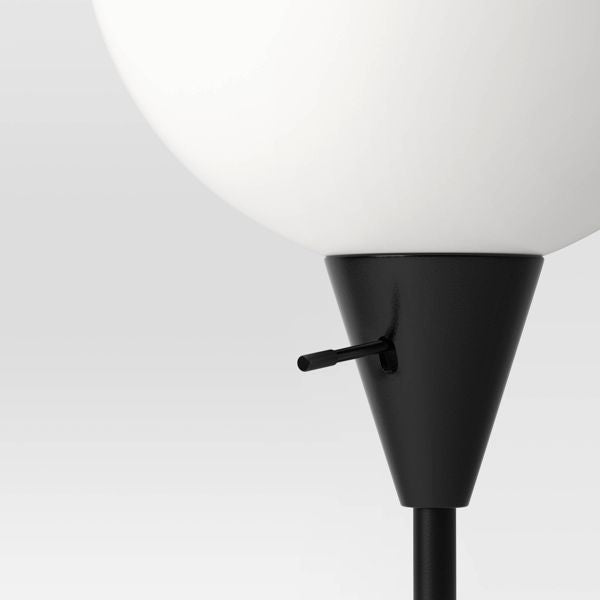 Torchiere Floor Lamp Black Minimalist Standing Light with 3-Way Switch Light Bulbs Not Included New Era Fashion LLc