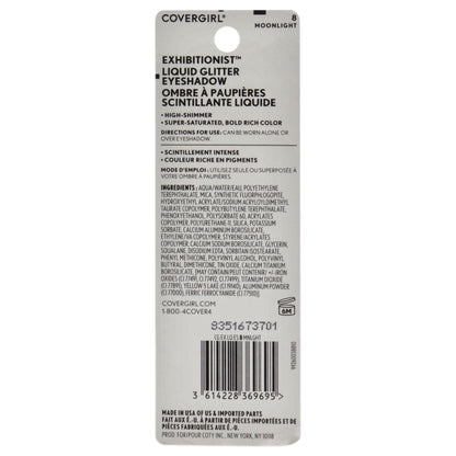 Exhibitionist Liquid Glitter Eyeshadow - 8 Moonlight by CoverGirl for Women - 0.13 oz Eye Shadow New Era Fashion LLc