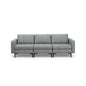 Convertible Sofa Couch with Magazine Pockets 3-Seat with 2 USB Port New Era Fashion LLc
