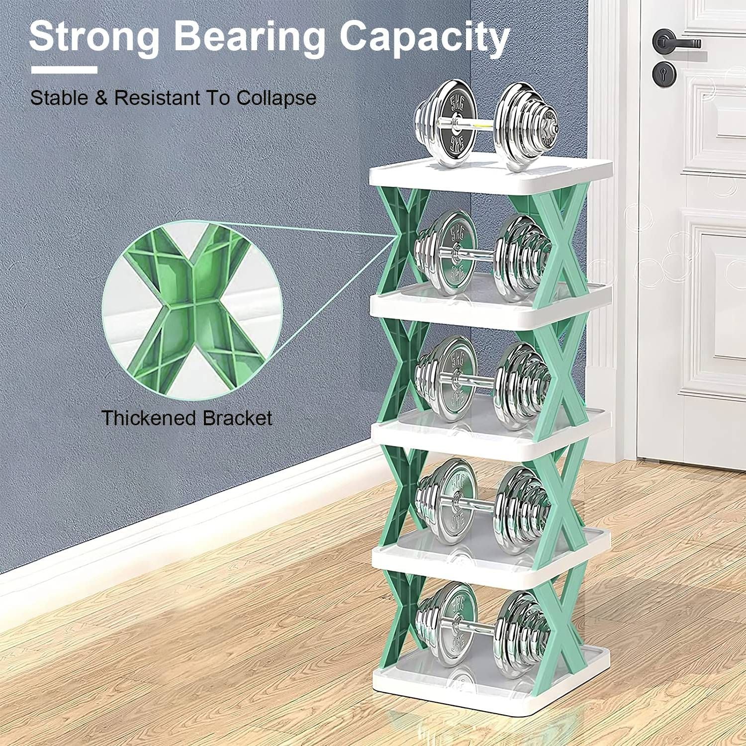 9Tier Narrow Entryway Shoe Rack Plastic Vertical Shoe Organizer Space Saving Free Standing Shoes Storage Shelf Closet Hallway New Era Fashion LLc