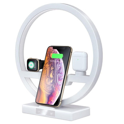 3 in 1 Wireless Charger Applicable For Mobile Phone Watch Headset Table Lamp Charging Bracket Hotselling New Era Fashion LLc