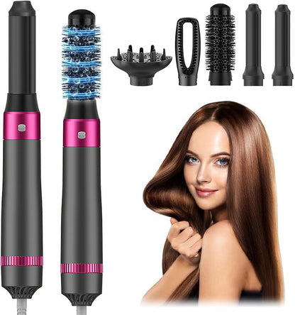 5 in 1 Hair Dryer Brush Kit, Blow Dryer Brush for Drying, Straightening, Volumizing, Curling and Styling Hair - 1000W - Gold New Era Fashion LLc