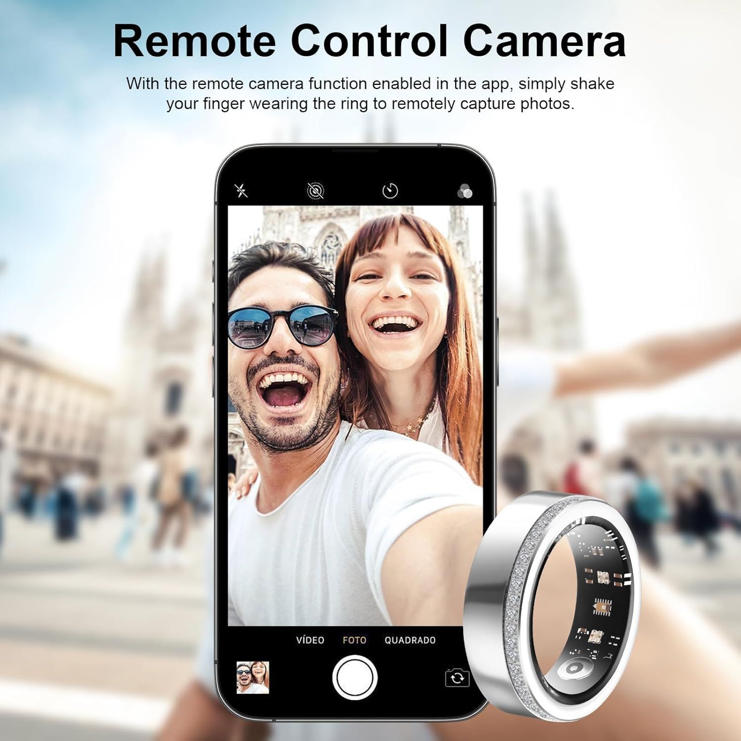 New Smart Ring Elegant Smart Jewelry for Women, Luxury Diamond Fitness Ring with Visible Circuitry Design, All-Day Health Monitoring, IP68 Waterproof, iOS Android Compatible New Era Fashion LLc