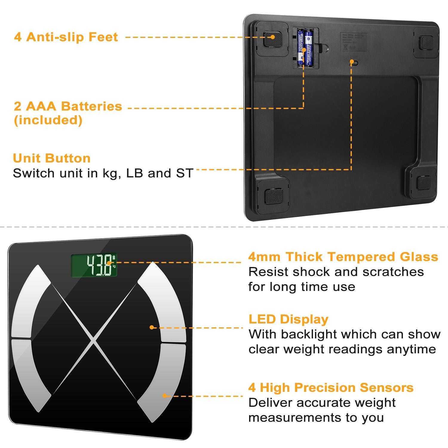 Smart Body Composition Scale Fat Monitor Digital APP Scale BMI Health Analyzer New Era Fashion LLc