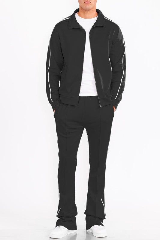 Men's Athletic Side Pipe Track Jacket for Performance and Style New Era Fashion LLc