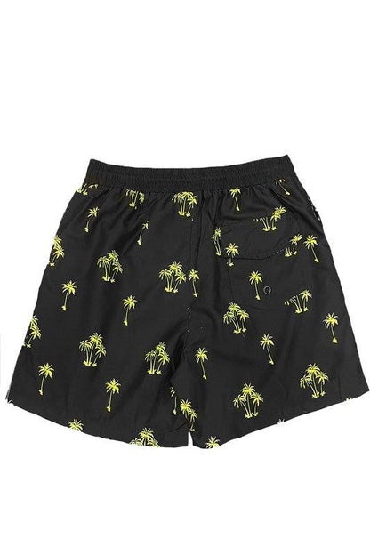 Palm Tree Print Swim Shorts New Era Fashion LLc