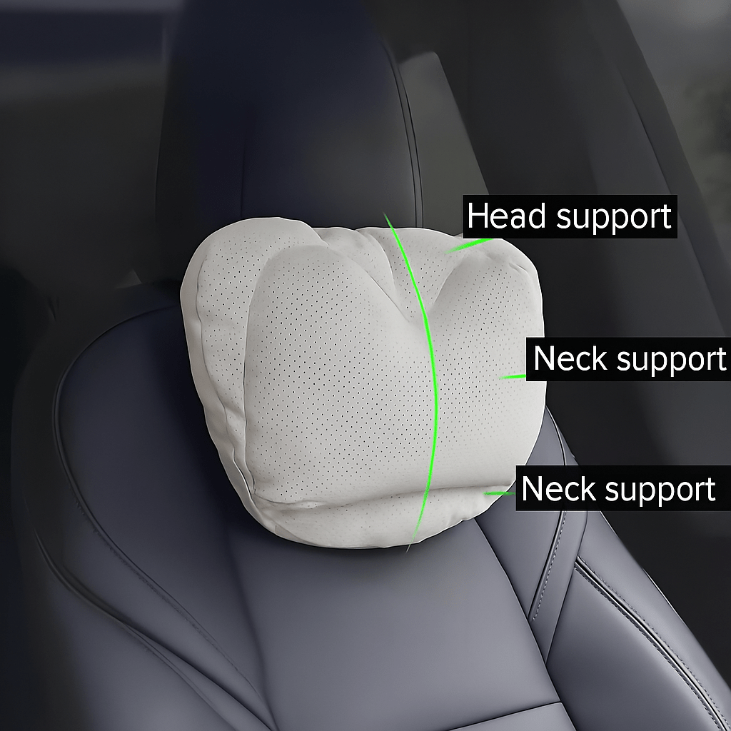 Dual-Layer Pressure Relief Headrest for Tesla Tesery Official Store