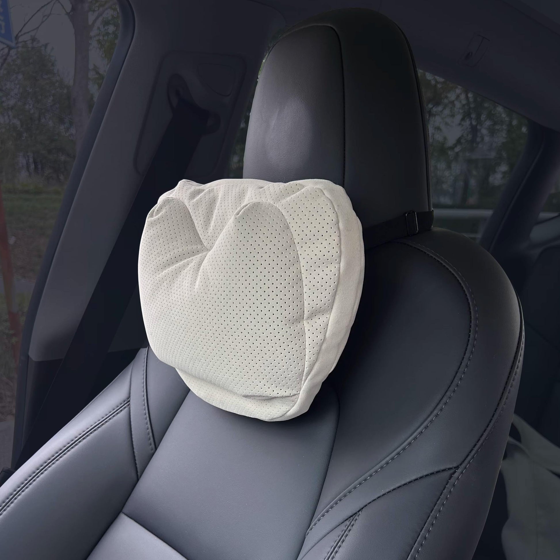 Dual-Layer Pressure Relief Headrest for Tesla Tesery Official Store