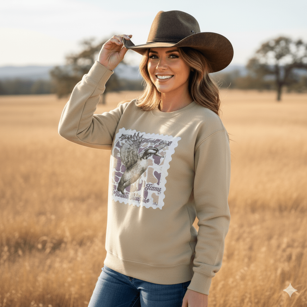 Duck Stamp Graphic Sweatshirt Wild Junkie