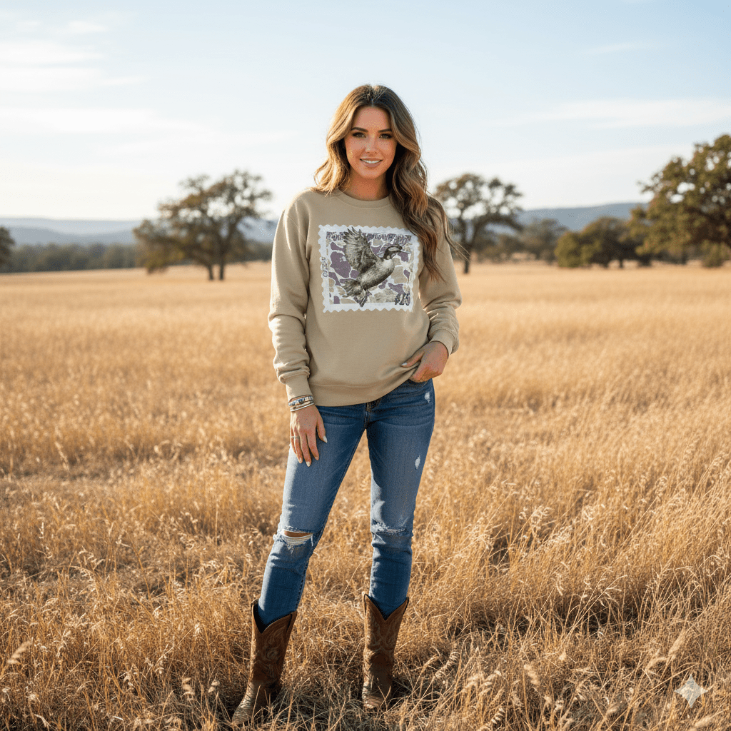 Duck Stamp Graphic Sweatshirt Wild Junkie