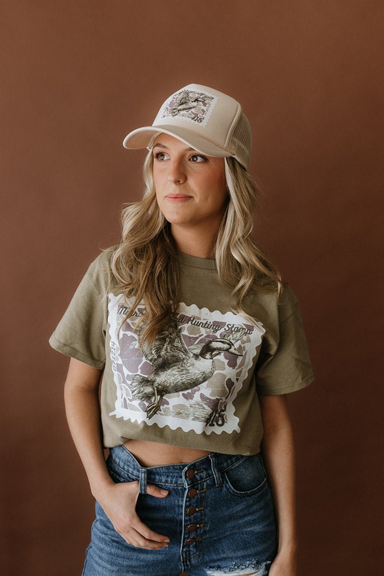 Duck Stamp Trucker Hat Wild Junkie