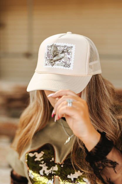 Duck Stamp Trucker Hat Wild Junkie