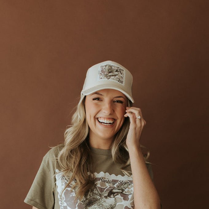 Duck Stamp Trucker Hat Wild Junkie