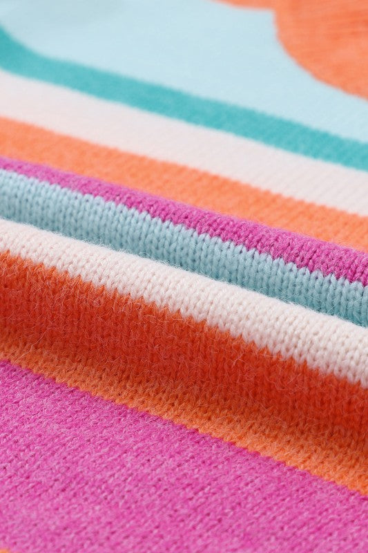 Stripe Knit Drop Shoulder Puff Sleeve Sweater Shop Style & More | Fresh Looks, Everyday Deals & Free Shipping
