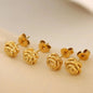 Petal Gleam Studs Ivory Embers