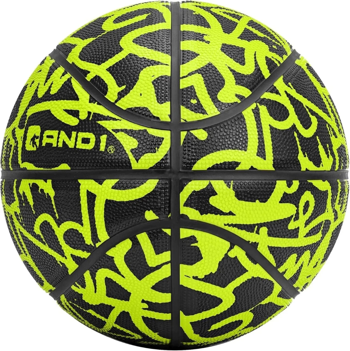 Fantom Graffiti Rubber Basketball, Size 7 (29.5"), Deep Channel Construction, Indoor/Outdoor Use