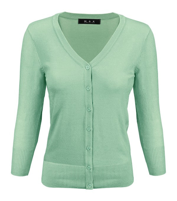 V-Neck Button Down Knit Cardigan Sweater Shop Style & More | Fresh Looks, Everyday Deals & Free Shipping
