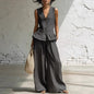 Women's Bohemian Ruffled Sleeveless Tank & Pants Set FitiqueFit