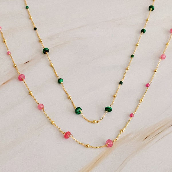 Dainty Precious Stone Bead Necklace Shop Style & More | Fresh Looks, Everyday Deals & Free Shipping