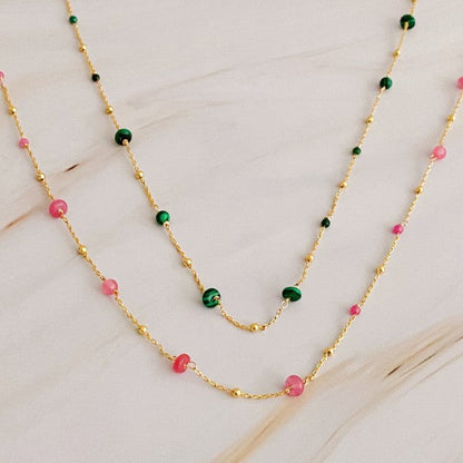 Dainty Precious Stone Bead Necklace Shop Style & More | Fresh Looks, Everyday Deals & Free Shipping