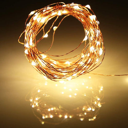 LED Fairy Lights Battery Box Copper Wire String 78.74/196.85/393.7inch Holiday Outdoor Lighting Christmas Tree Wedding Party Decoration NovaCart