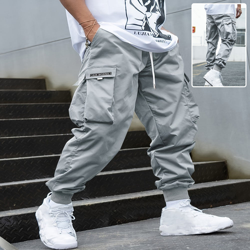 Men’s Multi‑Pocket Drawstring Cargo Pants FitiqueFit