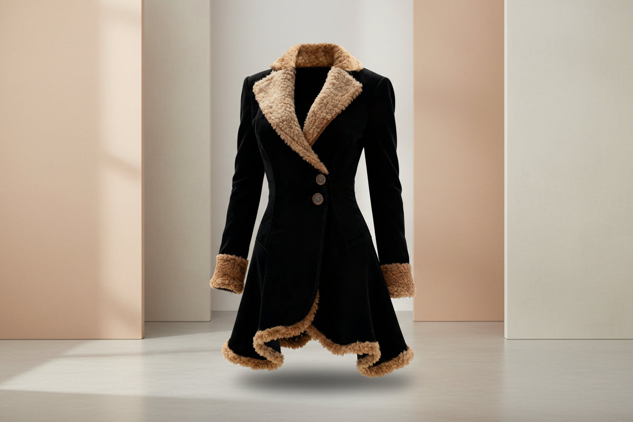 Women’s Thick Fleece Fur Lined Winter Coat FitiqueFit