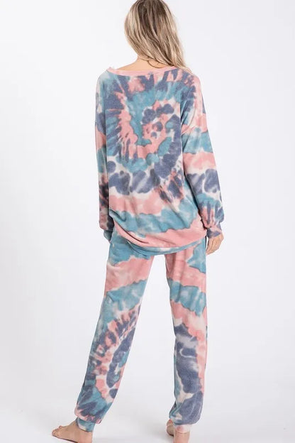 BiBi Tie Dye French Terry Casual Pants New Era Fashion LLc