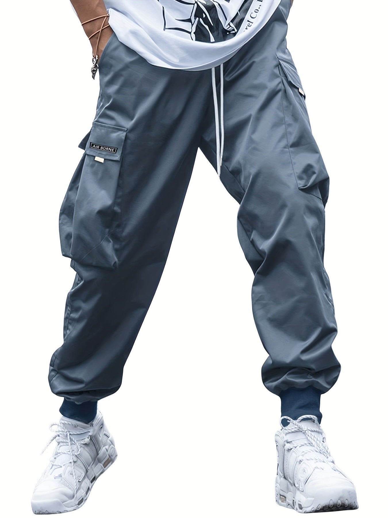 Men’s Multi‑Pocket Drawstring Cargo Pants FitiqueFit