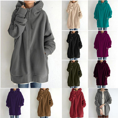 Women's Fuzzy Hoodies Long Sport Pullover Hoodie Full-Zip Hoodie Sweatshirt See size chart under “more details” The Fashion Celestial