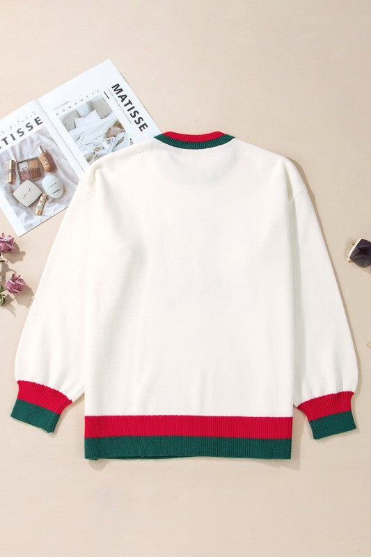 Plus Size Christmas Holly Jolly Colorblock Edge Sw Shop Style & More | Fresh Looks, Everyday Deals & Free Shipping
