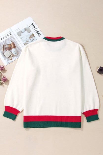 Plus Size Christmas Holly Jolly Colorblock Edge Sw Shop Style & More | Fresh Looks, Everyday Deals & Free Shipping