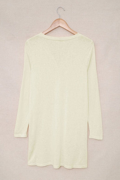 Solid Open-Front Buttoned Cardigan Shop Style & More | Fresh Looks, Everyday Deals & Free Shipping