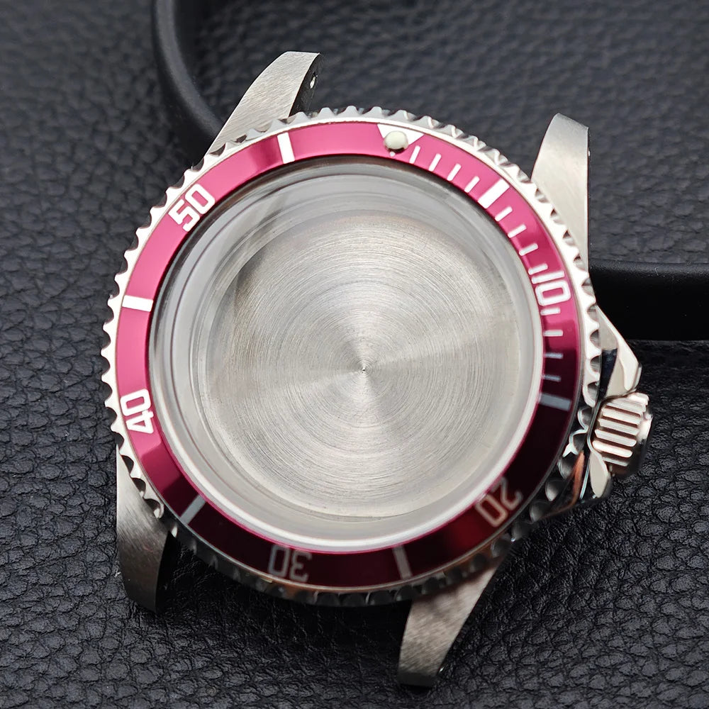 39.5MM Men'S Vintage Case Sapphire Glass FIT NH35 NH36 Movement for Retro Watch Case Watch Strap Watch Accessories