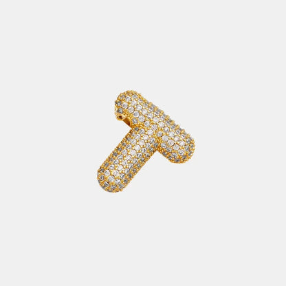 EmberLuxe "Glimmer" Bubble Letter Pendant (L-U) Ivory Embers
