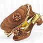 Evening Party With Rhinestone Pointed Toe Shoes Hand Bag Suit See size chart under “more details” The Fashion Celestial