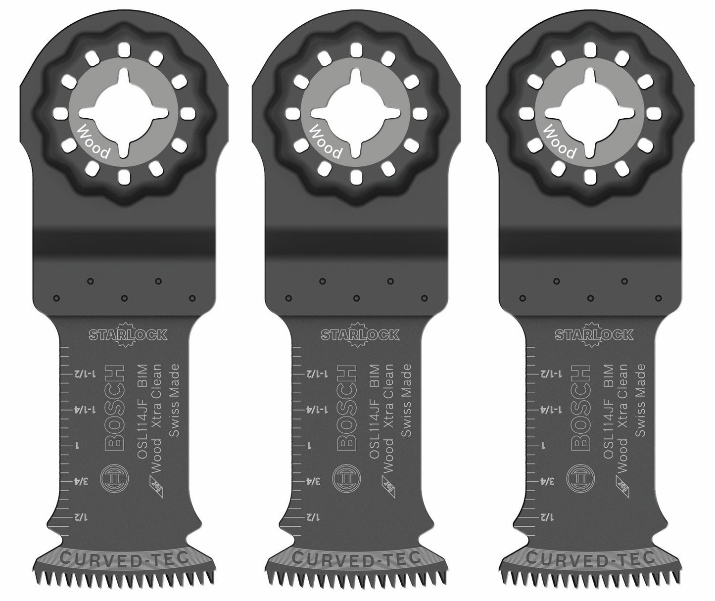 BOSCH OSL114JF-3 1-1/4 In. Starlock® Oscillating Multi Tool Bi-Metal Xtra-clean Plunge Cut Blade 3 pk. VM Hardware