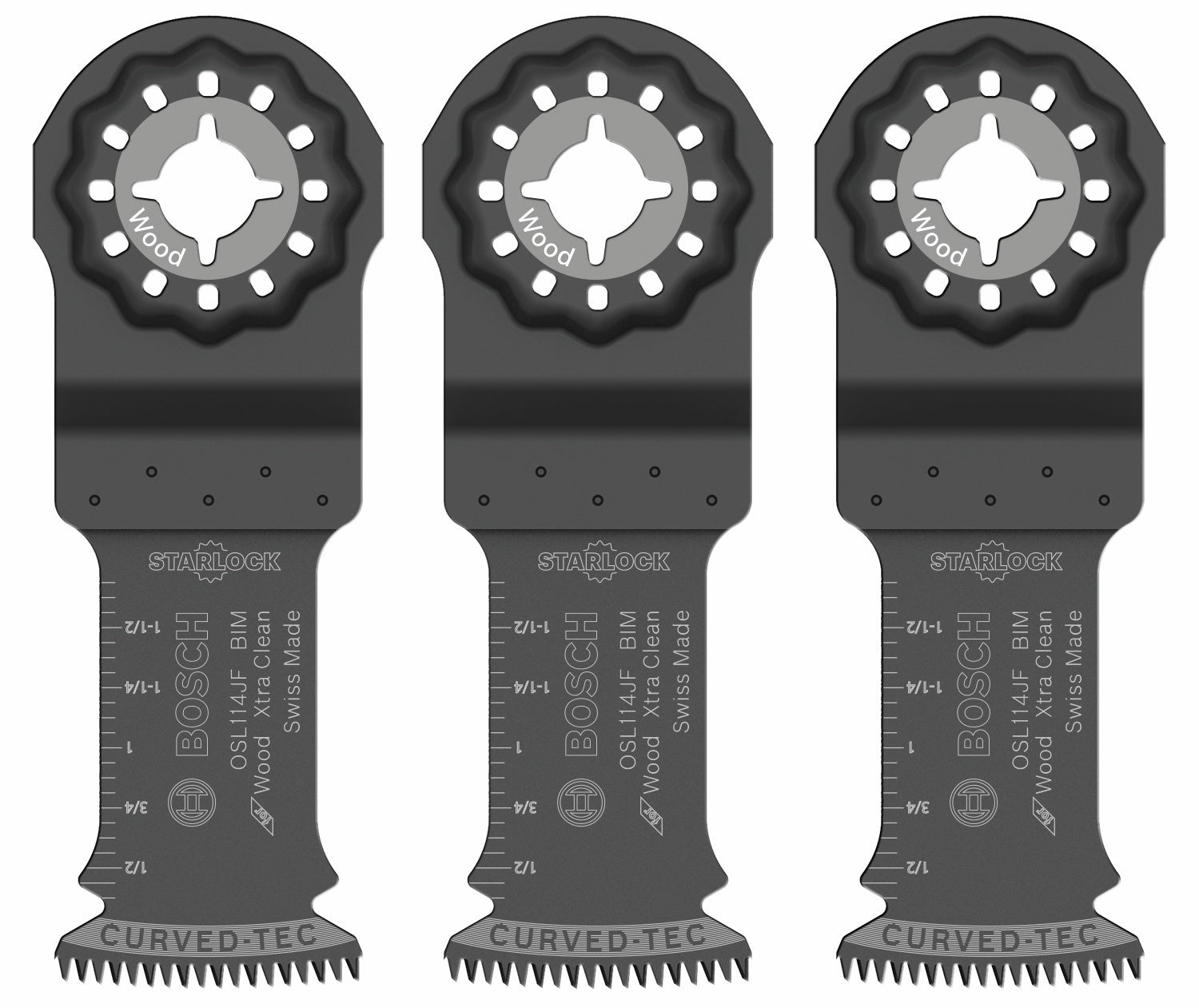 BOSCH OSL114JF-3 1-1/4 In. Starlock® Oscillating Multi Tool Bi-Metal Xtra-clean Plunge Cut Blade 3 pk. VM Hardware