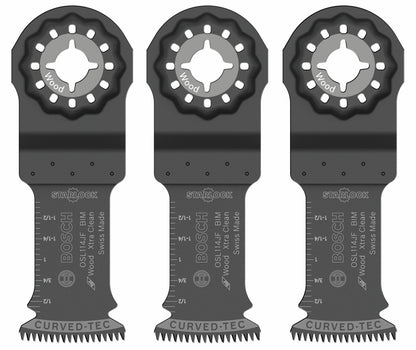 BOSCH OSL114JF-3 1-1/4 In. Starlock® Oscillating Multi Tool Bi-Metal Xtra-clean Plunge Cut Blade 3 pk. VM Hardware