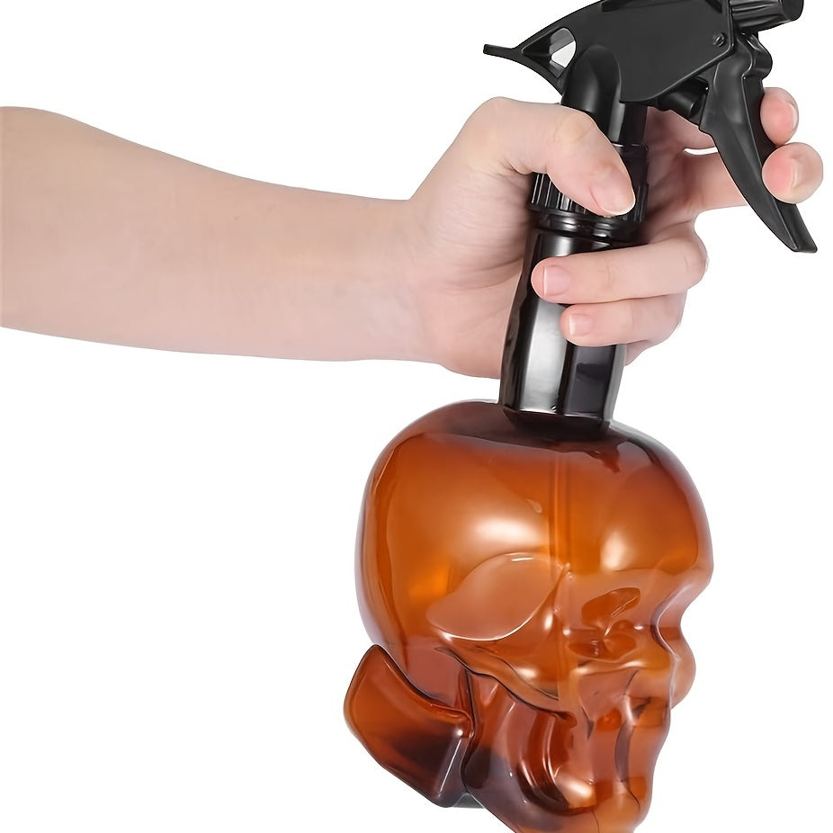 200Ml/7Oz Empty Spray Bottle with a Fine Mist Sprayer Featuring a Retro Skull Design, Made of Plastic And Refillable, Ideal for Hair Styling, Cleaning, And Plant Care NovaCart