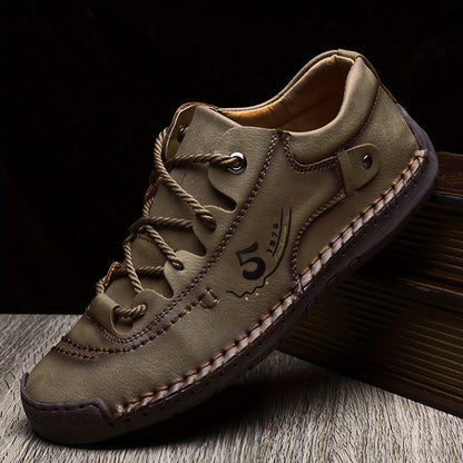 Men's Handmade Stitching Casual Shoes Flats Outdoor Walking Sneakers NovaCart