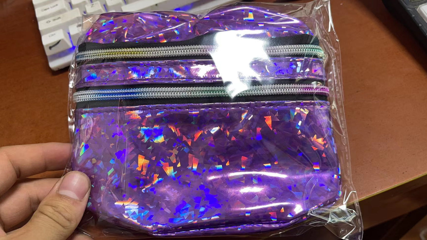 Double Pocket Holographic Fanny Pack See size chart under “more details” The Fashion Celestial