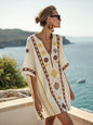 Women's Printed Loose A-Line Beach Midi Dress – Vacation Resort FitiqueFit