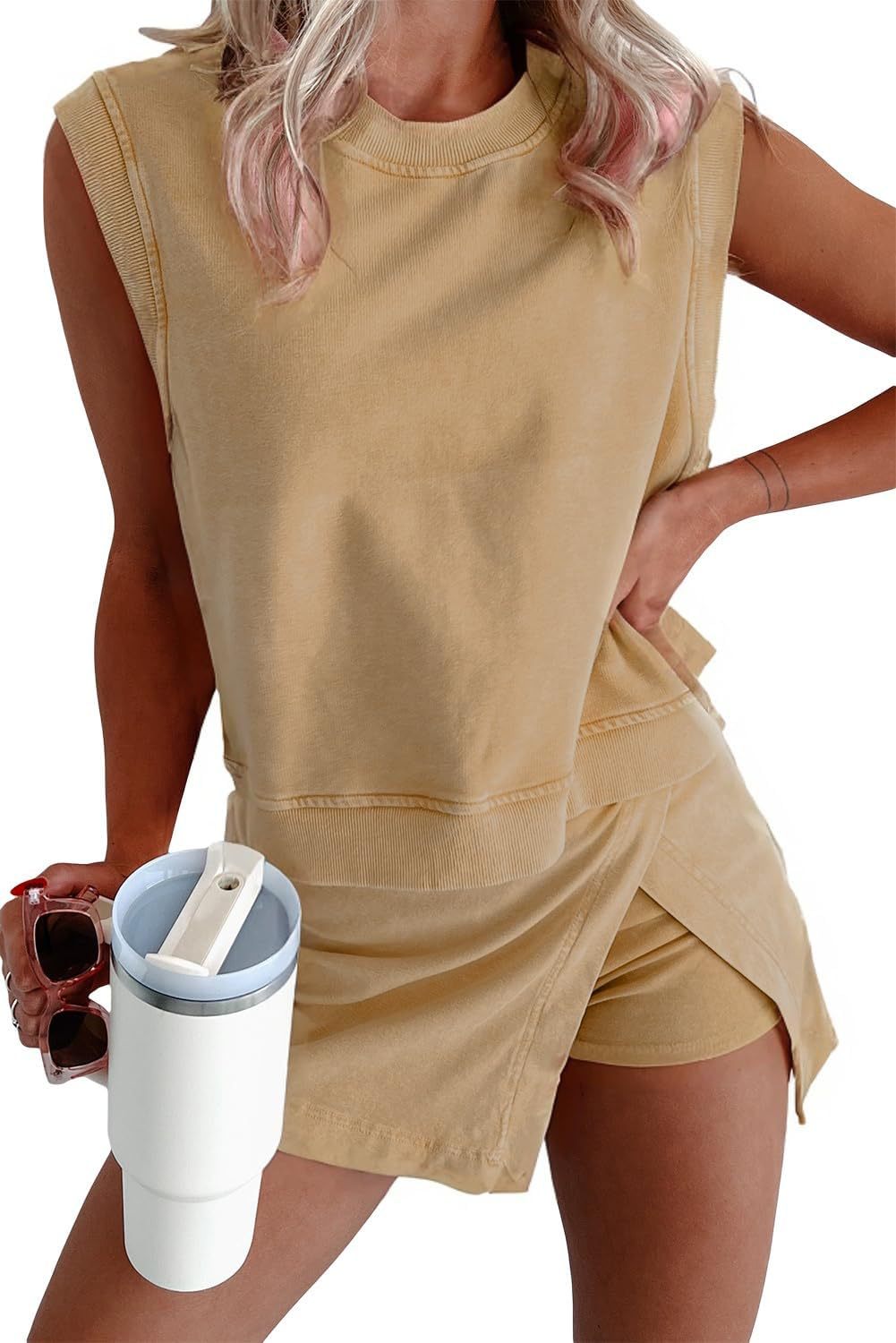 Solid Color Casual Suit For Women FitiqueFit